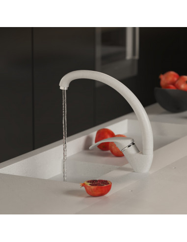 Смеситель MIXLINE ML-GS02 для кухни молоко (341) (Р)