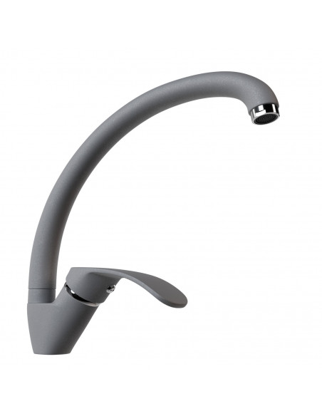 Смеситель MIXLINE ML-GS02 для кухни графит (342) (Р)