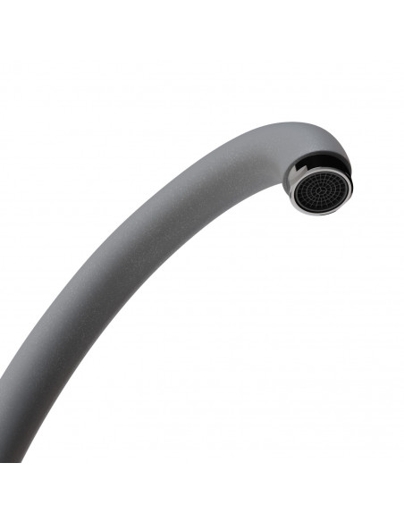 Смеситель MIXLINE ML-GS02 для кухни графит (342) (Р)