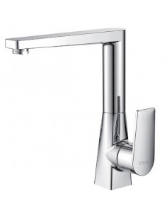 Смеситель для кухни D&K DA1322401 высокий пов. излив, п/гайку, ХРОМ (Р)