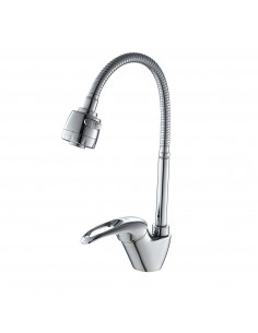 Смеситель 4303 кухня гибкий излив, гайка, боковая FRAP (Р)