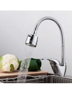 Смеситель 4303 кухня гибкий излив, гайка, боковая FRAP (Р) 2