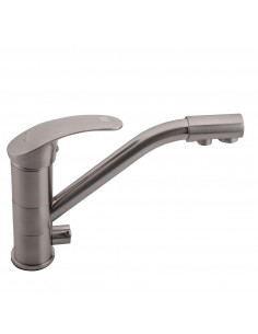 Смеситель 4321-5 кухня с вых. для питьевого фильтра FRAP (САТИН) (Р)