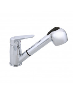 Смеситель 6013 кухня выдвижная лейка (ручки) FRAP (Р)