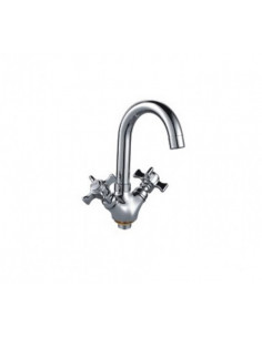 Смеситель 1324 умывальник п/гайку (ручки) FRAP (Р)