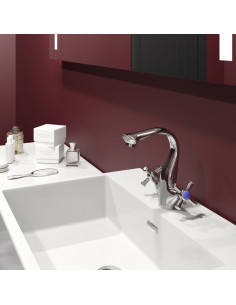 Смеситель для умывальника 1/2 кер. MIXLINE ML10-04 (без подводки) 2