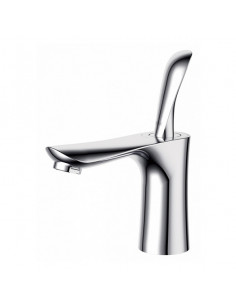 Смеситель для умывальника D&K DA1032141 литой, п/гайку ХРОМ (Р)