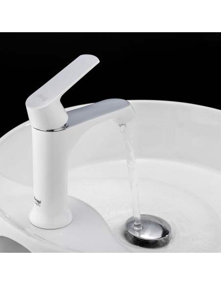 Смеситель 1031 умывальник FRAP белый +хром(Р)