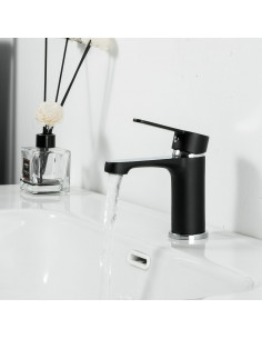 Смеситель 1042F умывальник (чёрный) FRAP (Р) 2