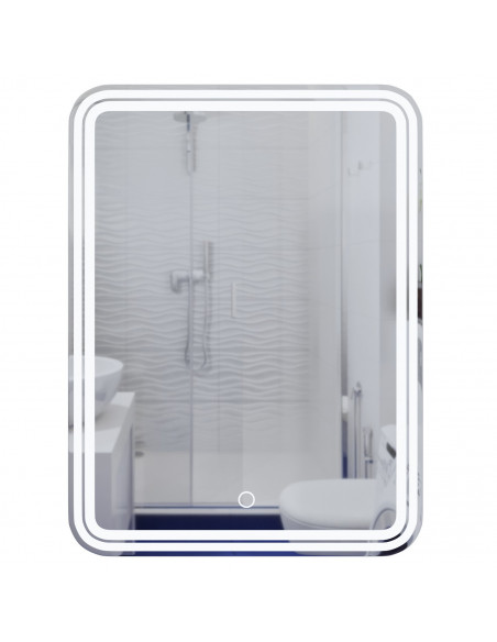 Зеркало MIXLINE "Адриана" 600*800 (ШВ) сенсорный выключатель, светодиодная подсветка