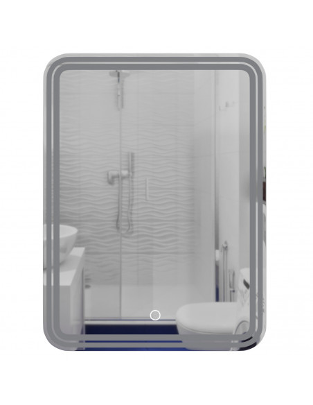 Зеркало MIXLINE "Адриана" 600*800 (ШВ) сенсорный выключатель, светодиодная подсветка