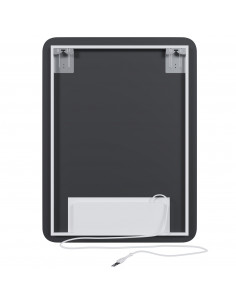 Зеркало MIXLINE "Алон радиус" - ЭКОНОМ 600*800 (ШВ) светодиодная подсветка, сенсорный выключатель 2