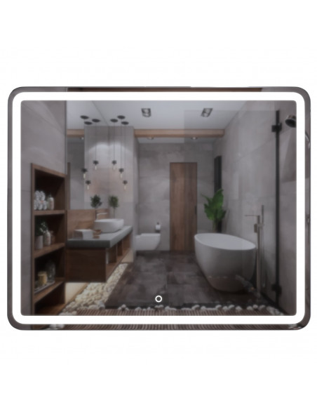 Зеркало MIXLINE "Альдо" 1000*800 (ШВ) сенсорный выключатель, светодиодная подсветка