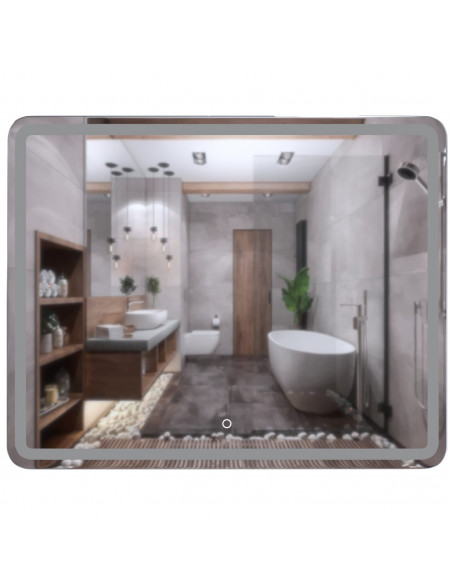 Зеркало MIXLINE "Альдо" 1000*800 (ШВ) сенсорный выключатель, светодиодная подсветка