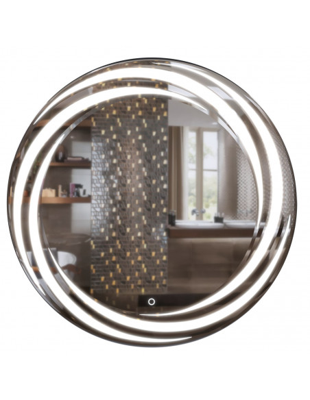 Зеркало MIXLINE "Беатрис" D800 сенсорный выключатель, светодиодная подсветка