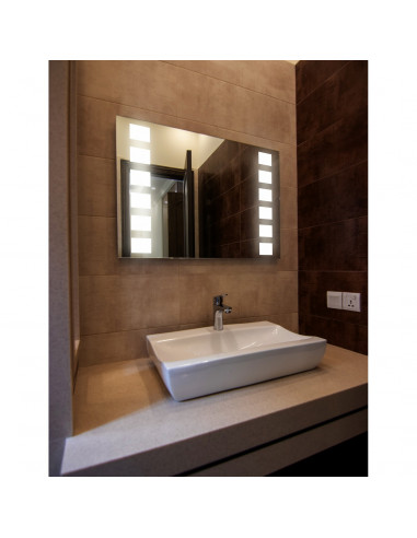 Зеркало MIXLINE "Блюз" 800*600 светодиодная подсветка, фацет (Р)