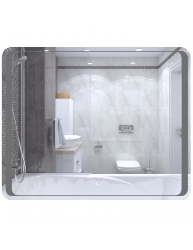 Зеркало MIXLINE "Валерия" 1000*800 (ШВ) сенсорный выключатель, светодиодная подсветка