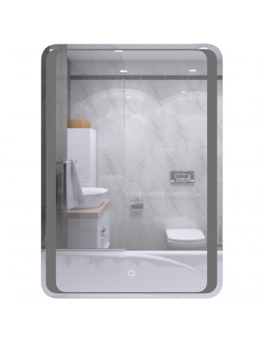 Зеркало MIXLINE "Валерия" 600*800 (ШВ) сенсорный выключатель, светодиодная подсветка