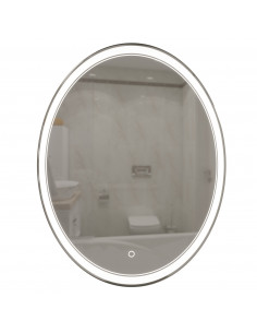 Зеркало MIXLINE "Дора" 700*900 (ШВ) овал, сенсорный выключатель, светодиодная подсветка
