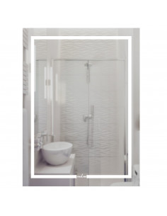 Зеркало MIXLINE "Клес" 500*700 (ШВ) сенсорный выключатель, светодиодная подсветка ЭКОНОМ