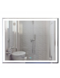 Зеркало MIXLINE "Минио-2" 1000*800 (ШВ) сенсорный выключатель, светодиодная подсветка + подогрев