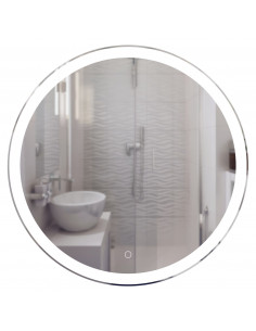 Зеркало MIXLINE "Мия" D800 сенсорный выключатель, светодиодная подсветка