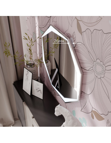 Зеркало MIXLINE "Оттавия" 800*800 (ШВ) сенсорный выключатель