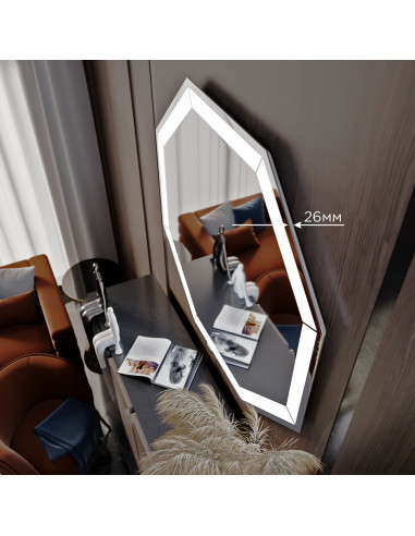 Зеркало MIXLINE "Ренато" 800*800 (ШВ) сенсорный выключатель