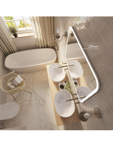 Зеркало MIXLINE "Стив" 915*685 сенсорный выключатель, светод. подсв. (Р)