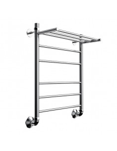 Полотенцесушитель ZOX ЛЦ 60*50 1" ПОЛКА 6 перекл ПРЯМОЙ универс.подключ. (Р)