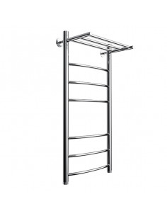 Полотенцесушитель ZOX ЛЦ 80*40 1" ПОЛКА 7 перекл ДУГА-2 нижн.подключ. (Р)