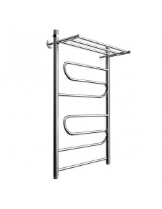 Полотенцесушитель ZOX ЛЦ 80*50 1" ПОЛКА 2 Z-образн.петли нижн.подключ. (Р)