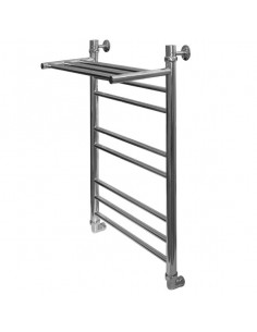 Полотенцесушитель ZOX ЛЦ 80*50 1" ПОЛКА 8 перекл ПРЯМОЙ универс.подключ. (Р)