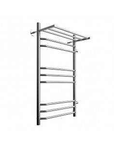 Полотенцесушитель ZOX ЛЦ 80х50х50 1'' ПОЛКА 9 перек ТРАПЕЦИЯ-2 правое бок подк (Р)