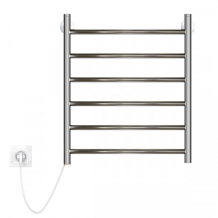 Электрополотенцесушитель ZOX ЛЦ 60*50 6 перекл ДУГА левый (кнопочный выкл., 255 Вт) (Р)