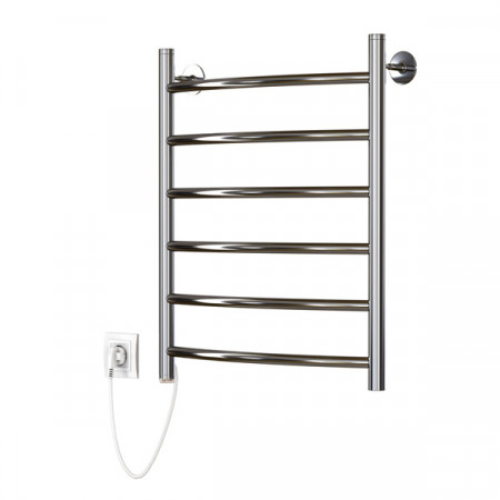 Электрополотенцесушитель ZOX ЛЦ 60*50 6 перекл ДУГА левый (кнопочный выкл., 255 Вт) (Р)