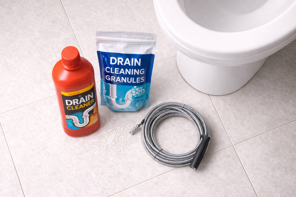 химия для прочистки унитаза и тросик